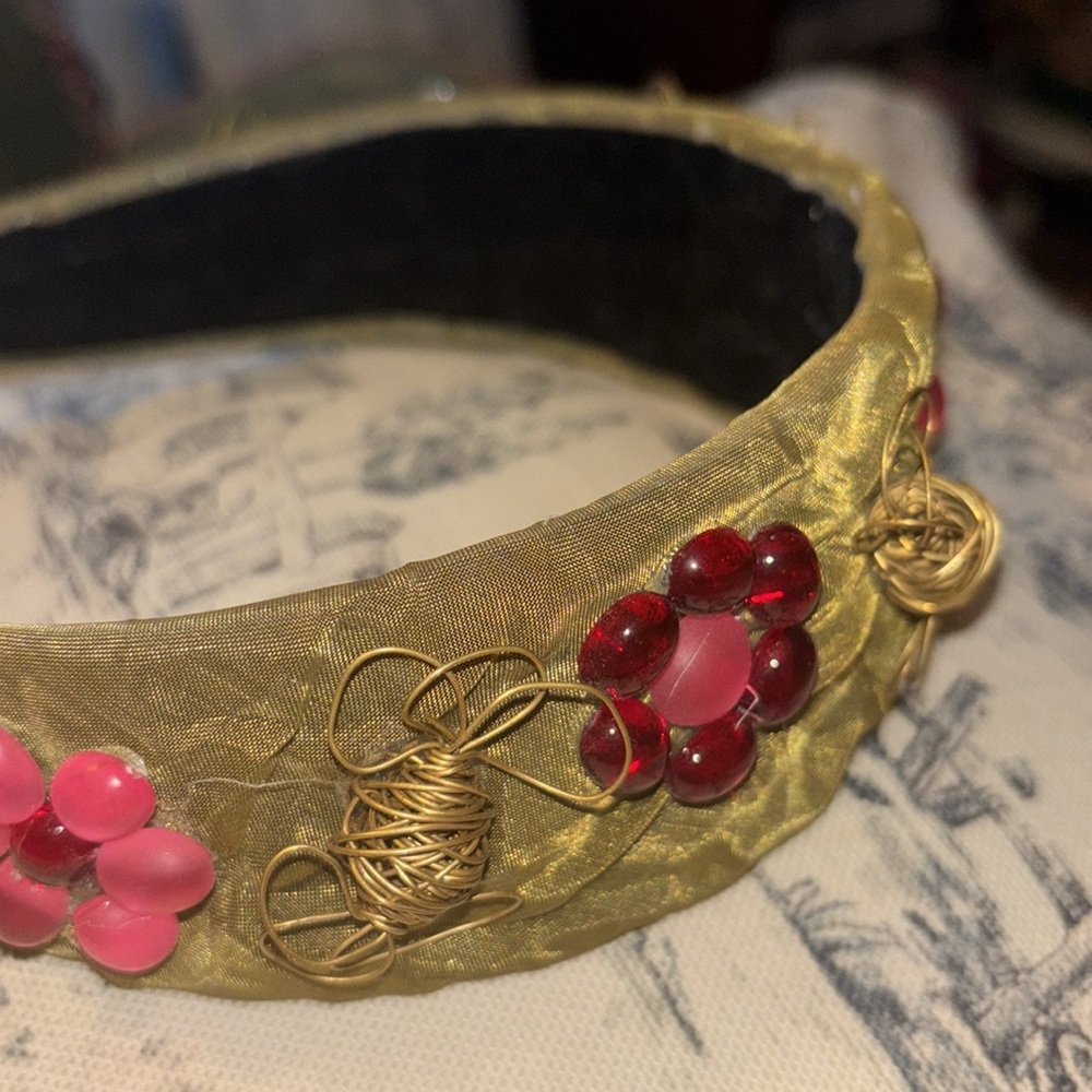 Colette Malouf Gold and Pink Baroque Hair Accessory - Picture 7 of 7